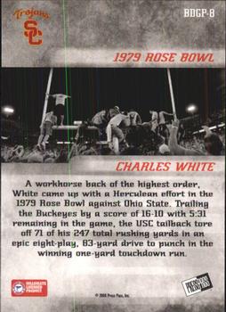 2008 Press Pass Legends Bowl Edition - Bringing Down the Goal Posts #BDGP-8 Charles White Back