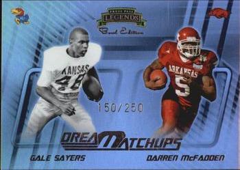 2008 Press Pass Legends Bowl Edition - Dream Matchup #DM-6 Gale Sayers / Darren McFadden Front