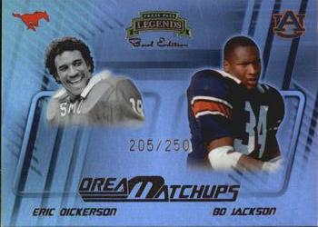 2008 Press Pass Legends Bowl Edition - Dream Matchup #DM-8 Eric Dickerson / Bo Jackson Front