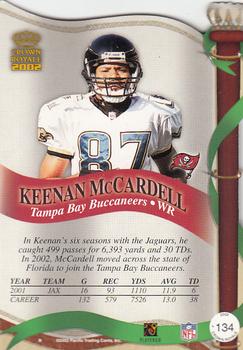 2002 Pacific Crown Royale #134 Keenan McCardell Back