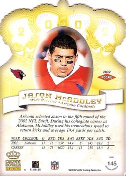 2002 Pacific Crown Royale #145 Jason McAddley Back