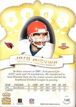 2002 Pacific Crown Royale #146 Josh McCown Back