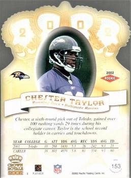 2002 Pacific Crown Royale #153 Chester Taylor Back