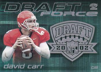 2002 Pacific - Draft Force #4 David Carr Front