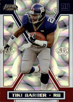 2002 Pacific Exclusive #110 Tiki Barber Front