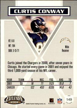 2002 Pacific Exclusive #149 Curtis Conway Back