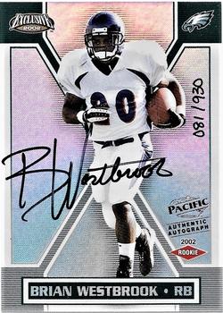 2002 Pacific Exclusive #197 Brian Westbrook Front