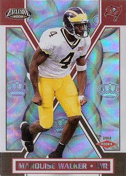 2002 Pacific Exclusive #169 Marquise Walker Front