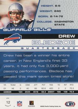 2002 Pacific Heads Up #12 Drew Bledsoe Back