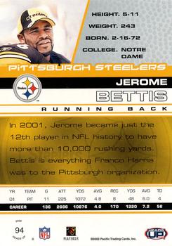 2002 Pacific Heads Up #94 Jerome Bettis Back