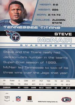 2002 Pacific Heads Up #121 Steve McNair Back