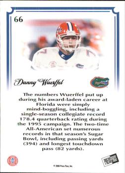 2008 Press Pass Legends Bowl Edition - Touchdown Platinum #66 Danny Wuerffel Back