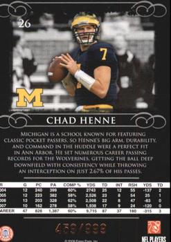 2008 Press Pass Legends - Bronze #26 Chad Henne Back