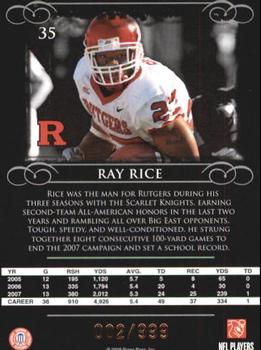 2008 Press Pass Legends - Bronze #35 Ray Rice Back
