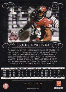 2008 Press Pass Legends - Bronze #41 Leodis McKelvin Back