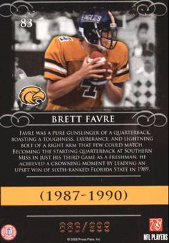 2008 Press Pass Legends - Bronze #83b Brett Favre Back