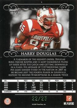 2008 Press Pass Legends - Emerald #19 Harry Douglas Back