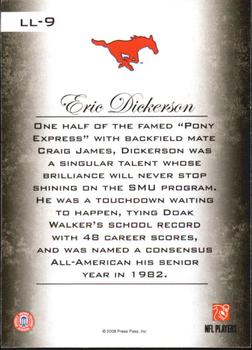 2008 Press Pass Legends - Legendary Legacy #LL-9 Eric Dickerson Back