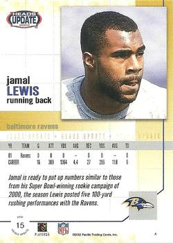 2002 Pacific Heads Update #15 Jamal Lewis Back