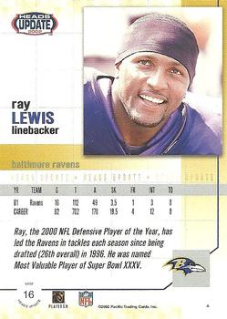 2002 Pacific Heads Update #16 Ray Lewis Back