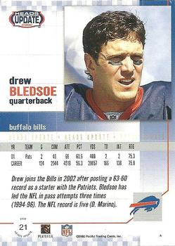 2002 Pacific Heads Update #21 Drew Bledsoe Back