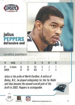 2002 Pacific Heads Update #28 Julius Peppers Back