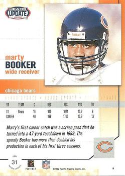 2002 Pacific Heads Update #31 Marty Booker Back