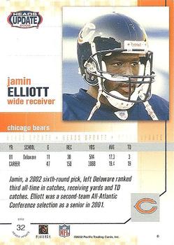 2002 Pacific Heads Update #32 Jamin Elliott Back
