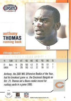 2002 Pacific Heads Update #35 Anthony Thomas Back