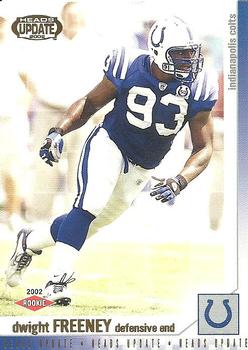 2002 Pacific Heads Update #77 Dwight Freeney Front