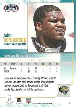 2002 Pacific Heads Update #84 John Henderson Back
