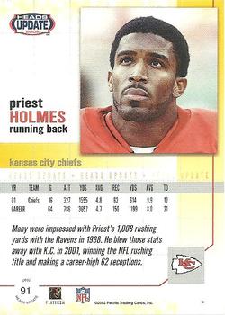 2002 Pacific Heads Update #91 Priest Holmes Back