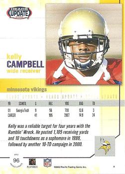 2002 Pacific Heads Update #96 Kelly Campbell Back