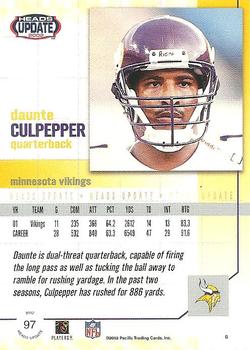 2002 Pacific Heads Update #97 Daunte Culpepper Back