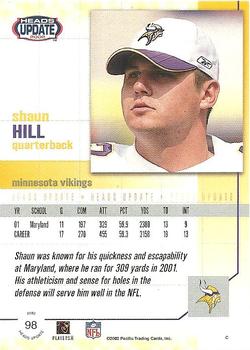 2002 Pacific Heads Update #98 Shaun Hill Back