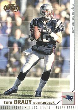 2002 Pacific Heads Update #100 Tom Brady Front