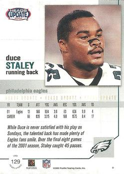 2002 Pacific Heads Update #129 Duce Staley Back