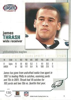 2002 Pacific Heads Update #130 James Thrash Back