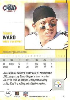 2002 Pacific Heads Update #137 Hines Ward Back