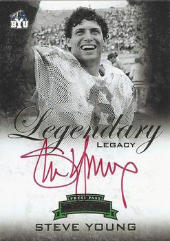 2008 Press Pass Legends - Legendary Legacy Autographs Gold Red Ink #LL-SY Steve Young Front