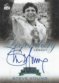 2008 Press Pass Legends - Legendary Legacy Autographs Platinum #LL-SY Steve Young Front