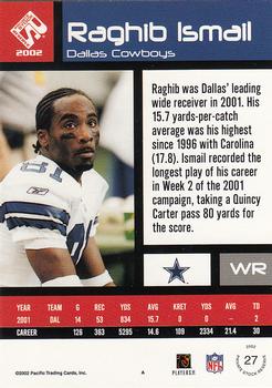 2002 Pacific Private Stock Reserve #27 Raghib Ismail Back