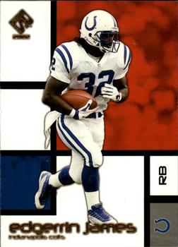 2002 Pacific Private Stock Reserve #42 Edgerrin James Front