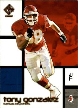 2002 Pacific Private Stock Reserve #46 Tony Gonzalez Front