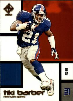 2002 Pacific Private Stock Reserve #64 Tiki Barber Front