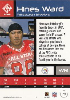 2002 Pacific Private Stock Reserve #79 Hines Ward Back