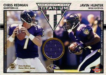 2002 Pacific Private Stock Titanium #108 Chris Redman / Javin Hunter Front