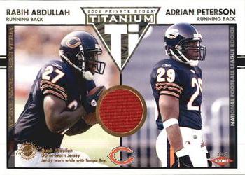 2002 Pacific Private Stock Titanium #112 Rabih Abdullah / Adrian Peterson Front