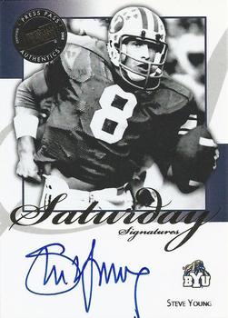 2008 Press Pass Legends - Saturday Signatures #SS-SY Steve Young Front