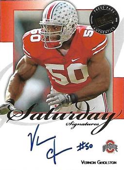 2008 Press Pass Legends - Saturday Signatures #SS-VG Vernon Gholston Front